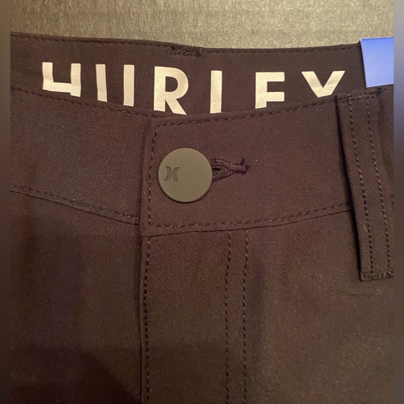 Hurley Men's Quick Hybrid Walk Shorts 4 Way Stretch - Black Size 28 - Picture 4 of 8